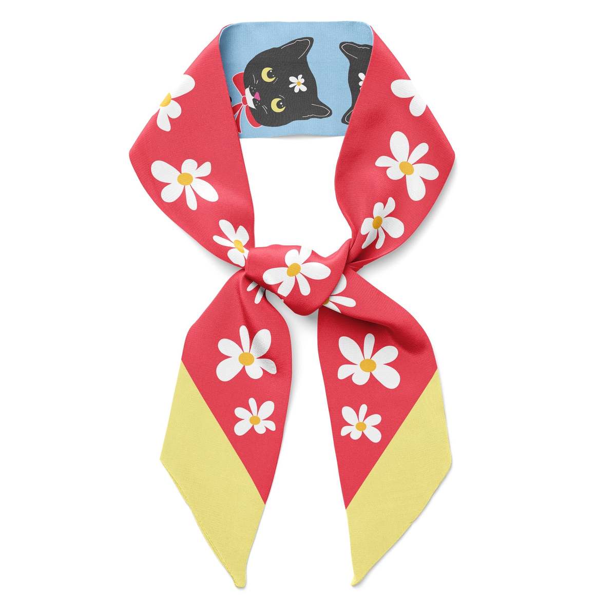 Centinelle Naoko Cat Twilly Ribbon Scarf - Image 3 of 3