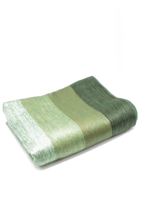 Purple Nest Design Nawi Collection Lustrous Sage and Greens Throw Blanket