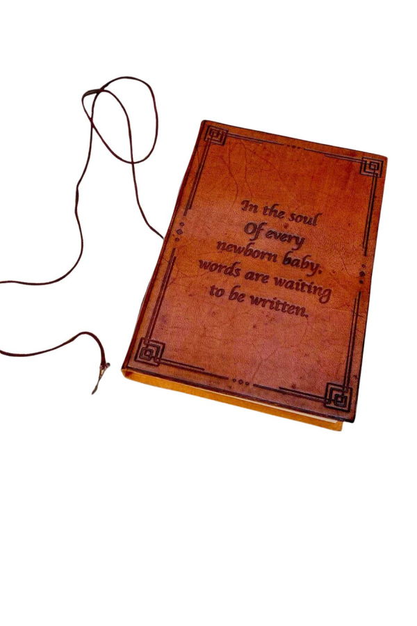 Soothi Newborn Baby Leather Journal