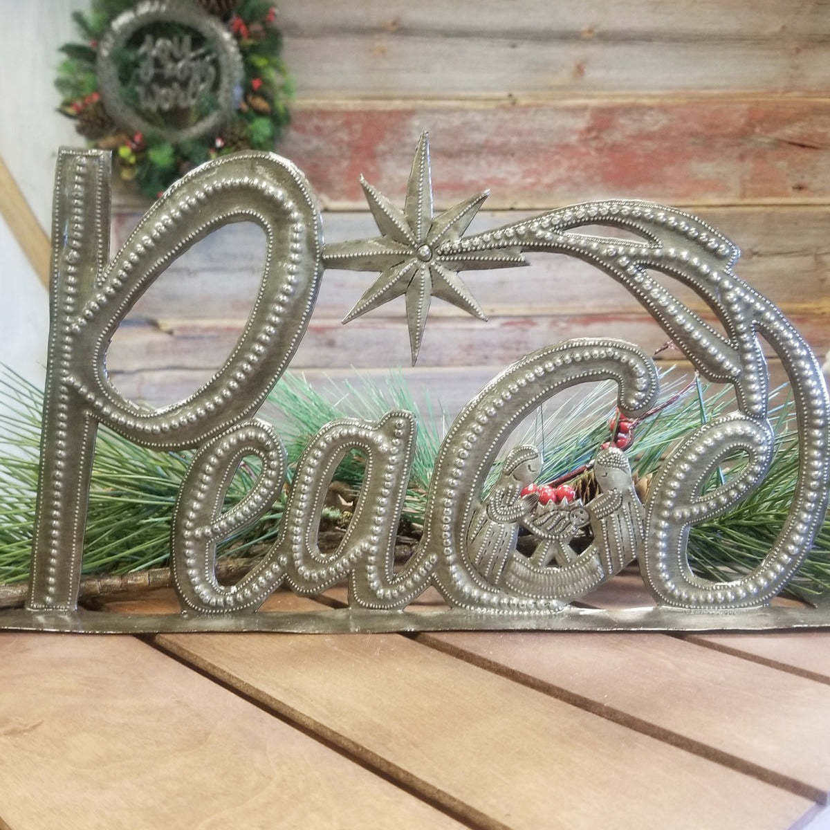 Vi Bella Peace Standing Metal Art - Image 2 of 4