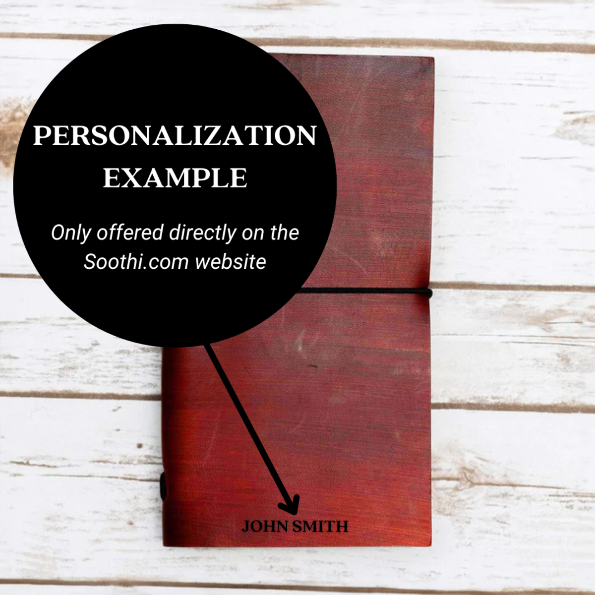 Soothi Refillable Leather Traveler's Notebook - Image 8 of 9