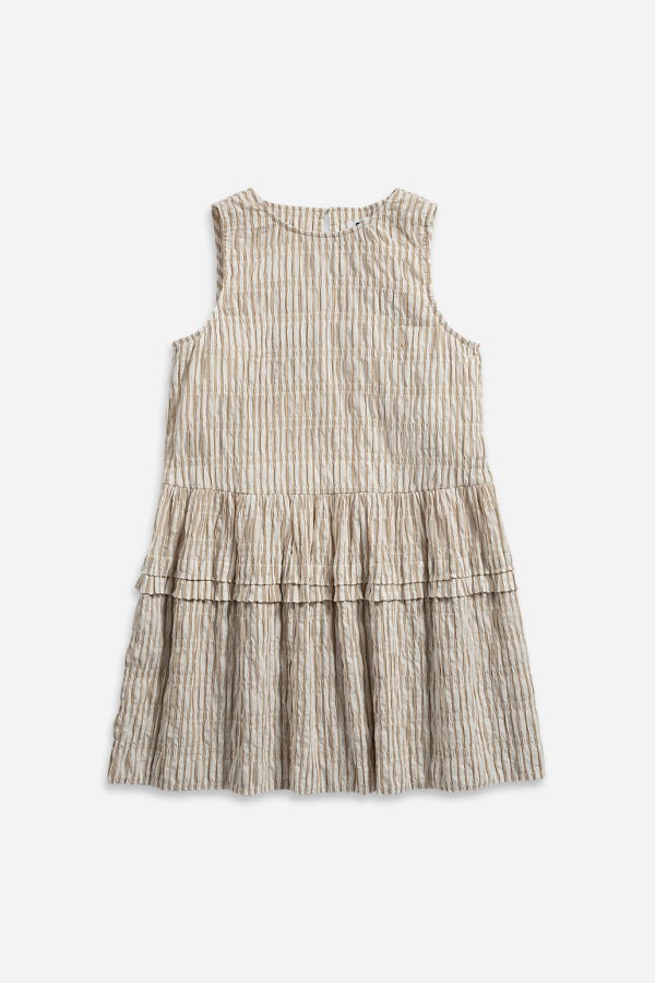 Future Classics Striped Layer Dress - Seedpearl/Desert Sand Stripe