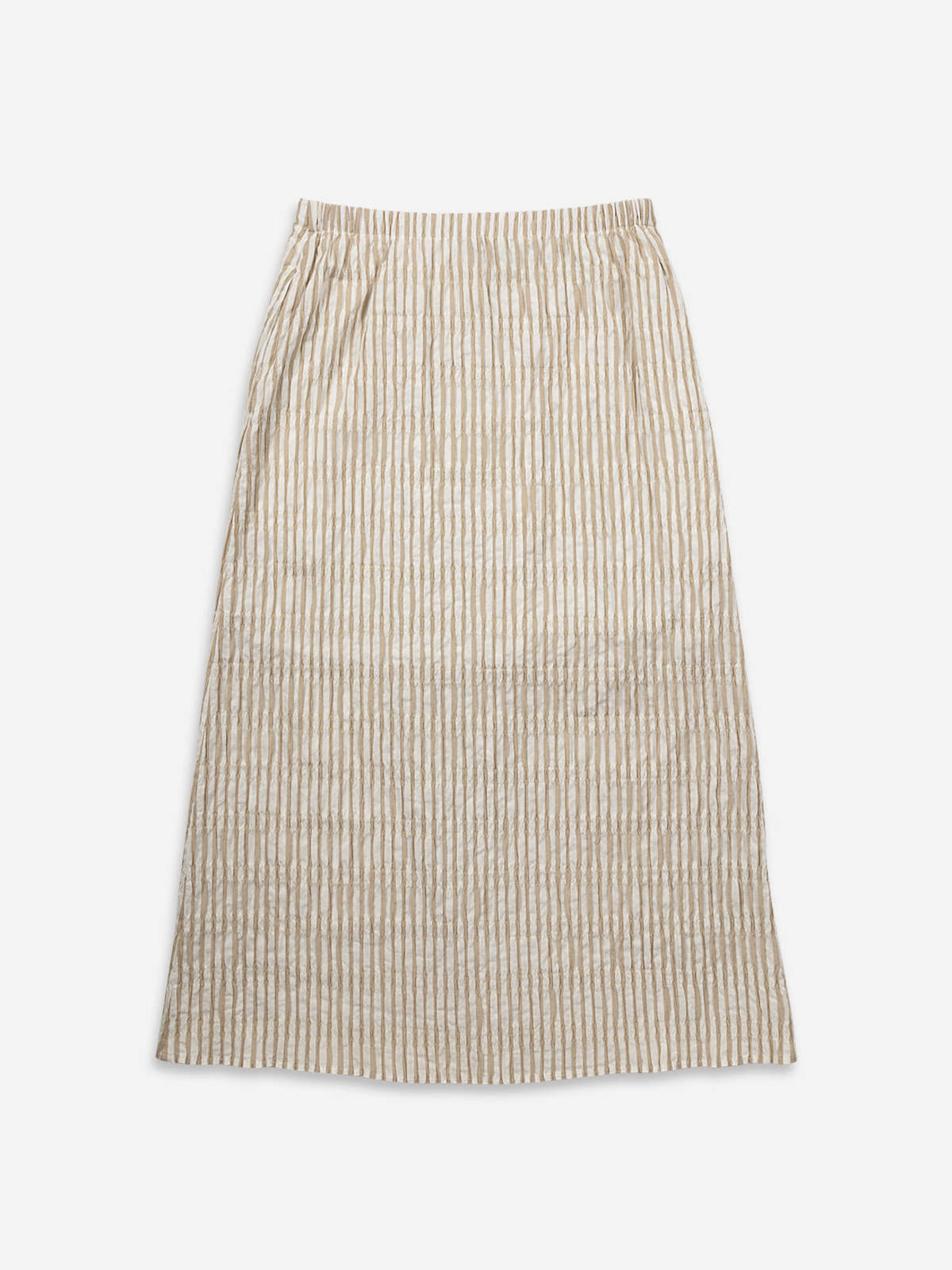 Future Classics Striped Overlap Skirt - Seedpearl/Desert Sand Stripe - Image 5 of 5