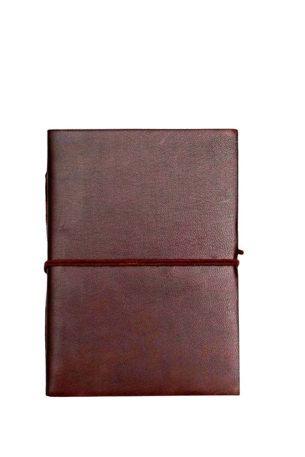 Soothi Rustic Unlined & Tree-Free Paper 5x7 Leather Journal - Dark Brown