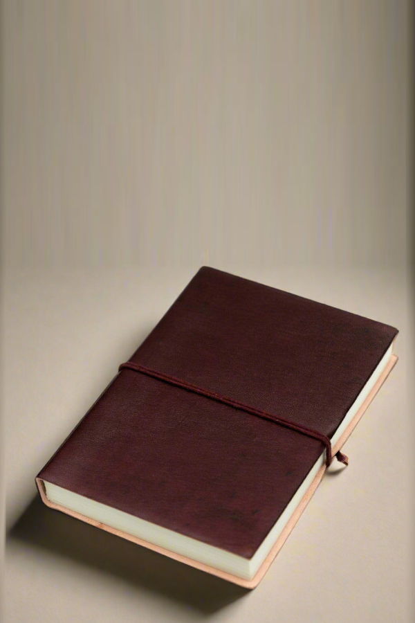 Soothi Rustic Unlined & Tree-Free Paper 5x7 Leather Journal - Dark Brown