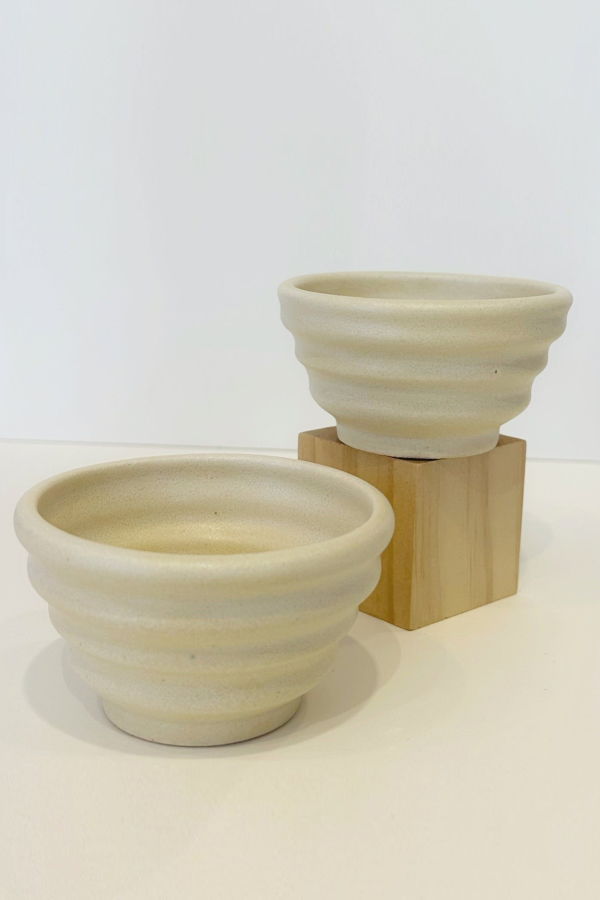 Mikkarbo S/2 White Cloud Cup / Bowl Set