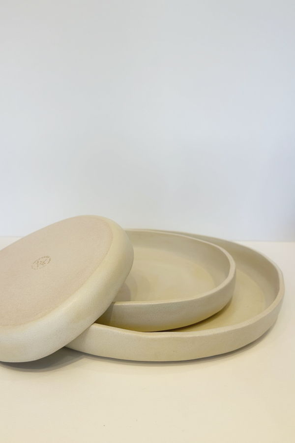 Mikkarbo S/2 Plates - White Cloud Plate Set