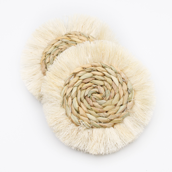 Vi Bella S/4 Fringe Coasters Vi Bella S/4 Fringe Coasters