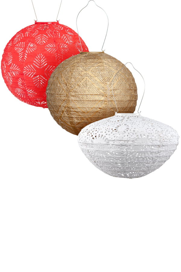 Allsop Home & Garden San Francisco Soji Stella Solar 3-Pack Lanterns