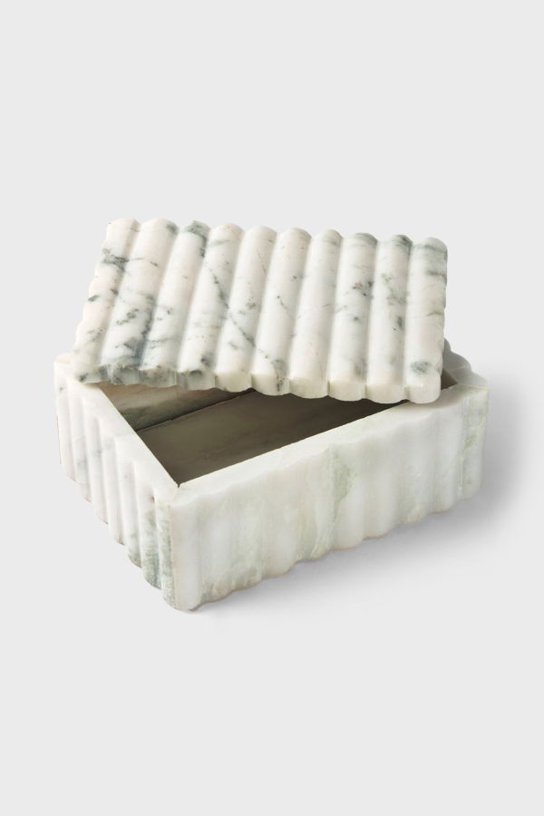 Mela Artisans Sculpted Marble Box Decor Box
