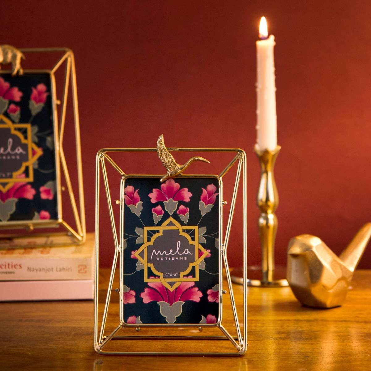 Mela Artisans Serenity Crane Frame 4x6 Photo Frame - Image 2 of 5