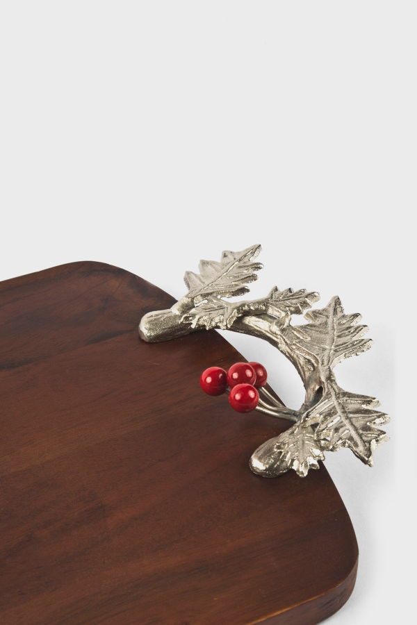 Mela Artisans Silver Holly Platter
