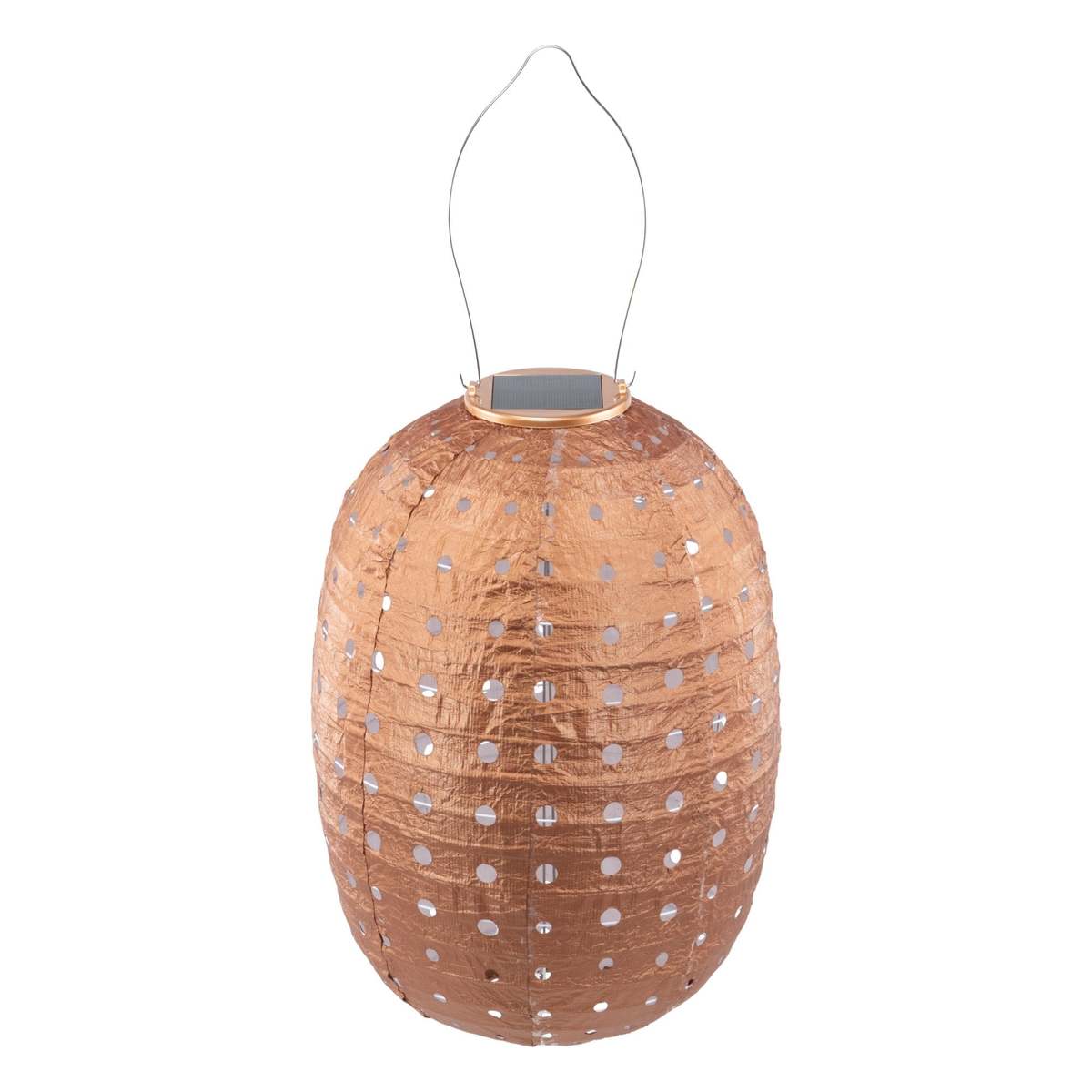 Allsop Home & Garden Soji Stella Barrel Swiss Dot 14" Solar Lantern - Image 3 of 8