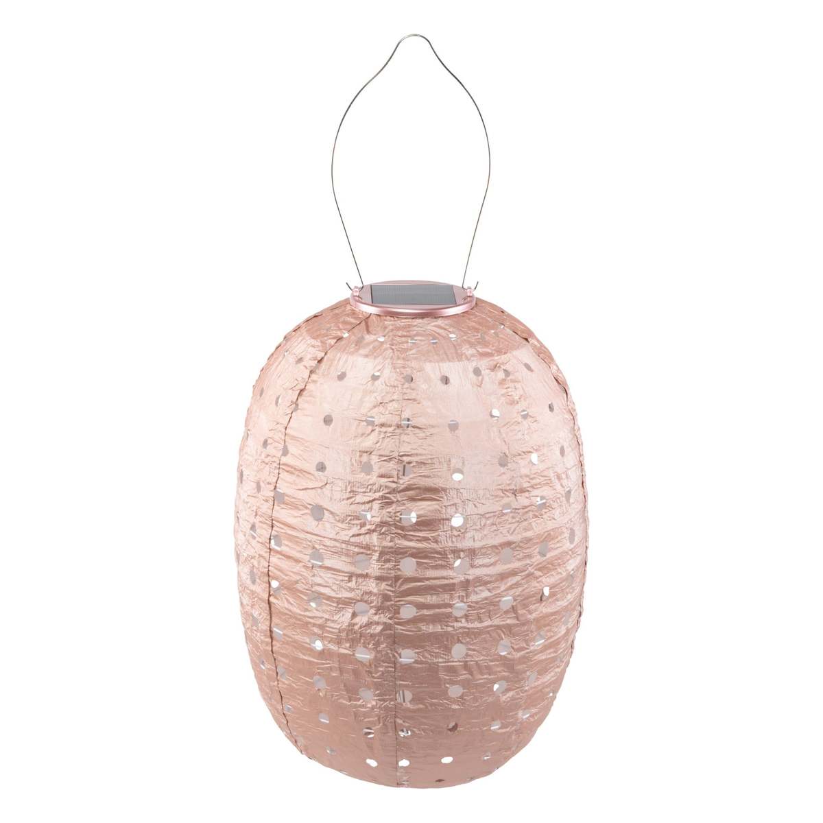 Allsop Home & Garden Soji Stella Barrel Swiss Dot 14" Solar Lantern - Image 8 of 8