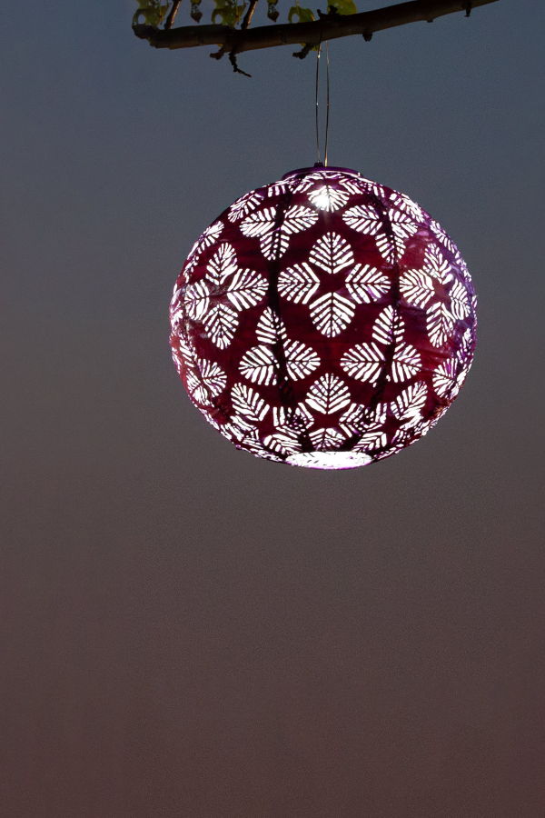 Allsop Home & Garden Soji Stella Brights Geo Palm 12" Solar Lantern