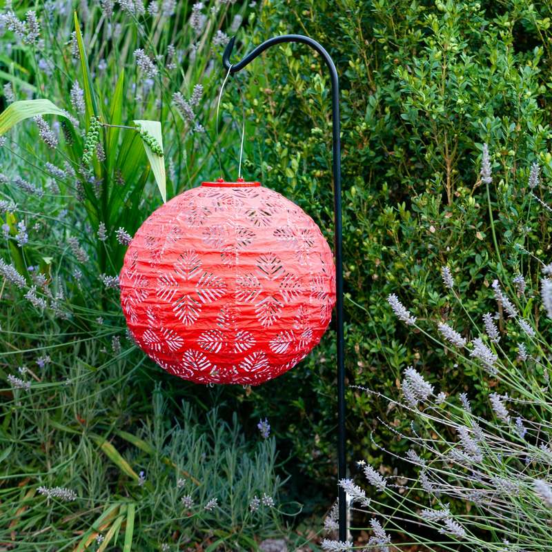 Allsop Home & Garden Soji Stella Brights Geo Palm 12" Solar Lantern