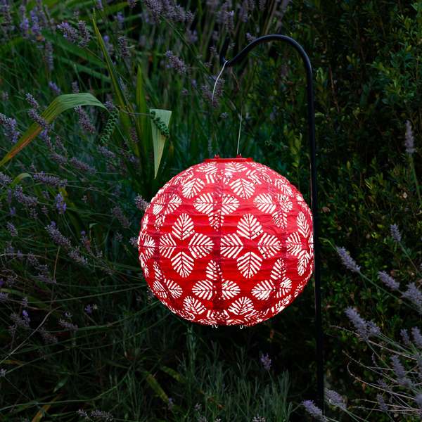 Allsop Home & Garden Soji Stella Brights Geo Palm 12" Solar Lantern