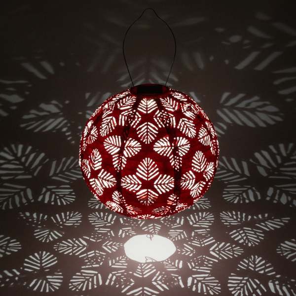 Allsop Home & Garden Soji Stella Brights Geo Palm 12" Solar Lantern