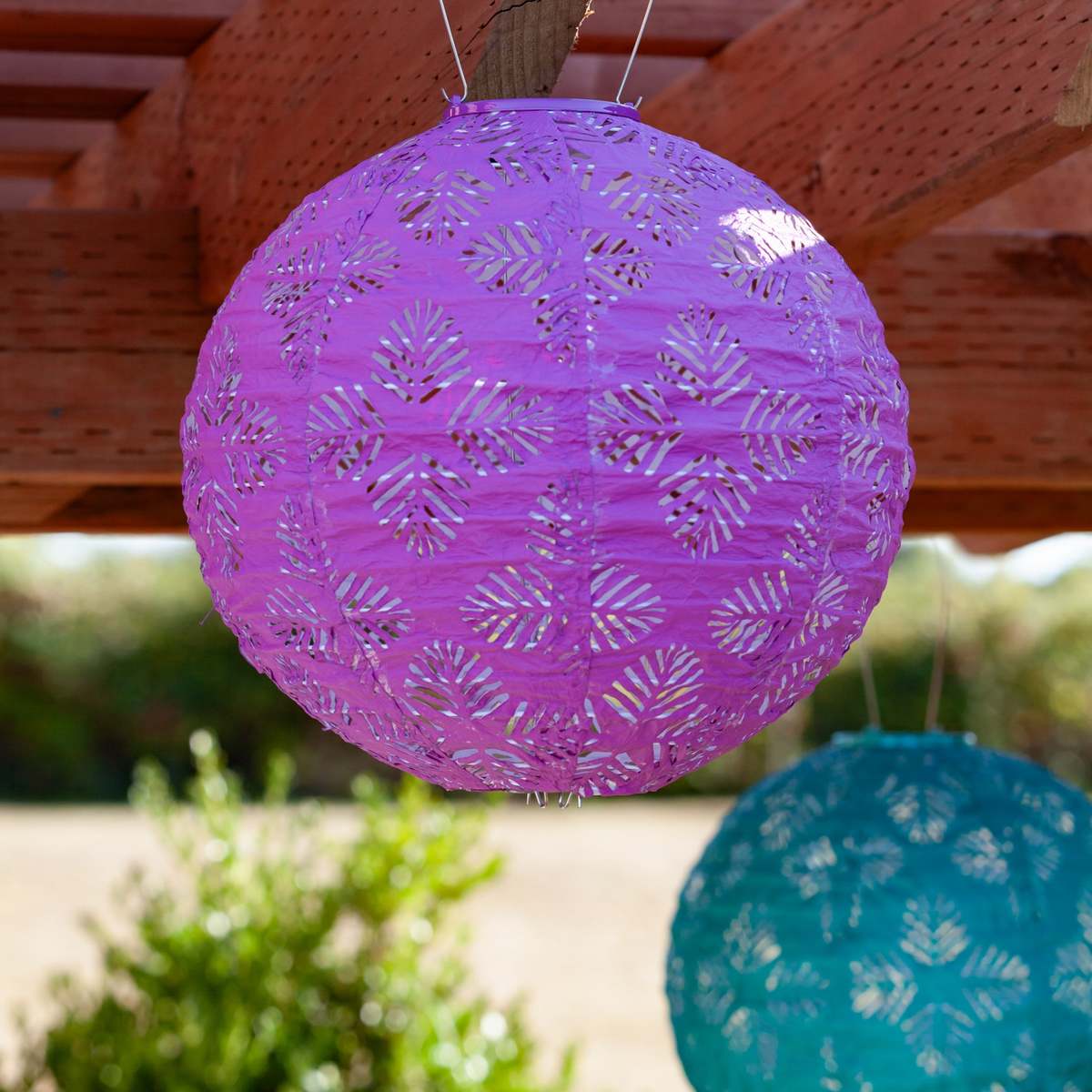 Allsop Home & Garden Soji Stella Brights Geo Palm 12" Solar Lantern - Image 21 of 22