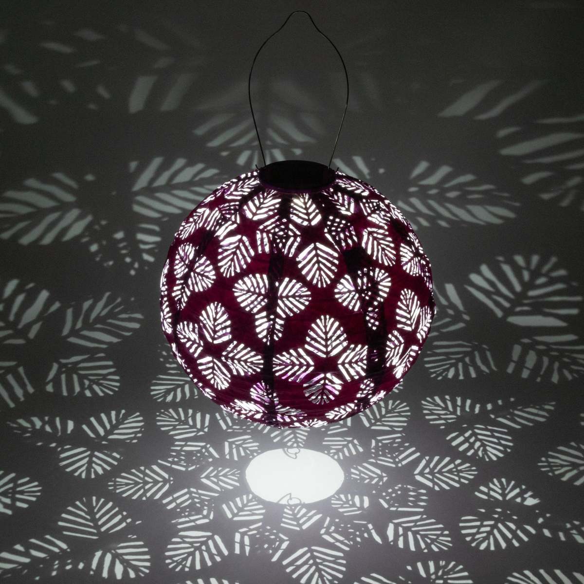 Allsop Home & Garden Soji Stella Brights Geo Palm 12" Solar Lantern - Image 22 of 22