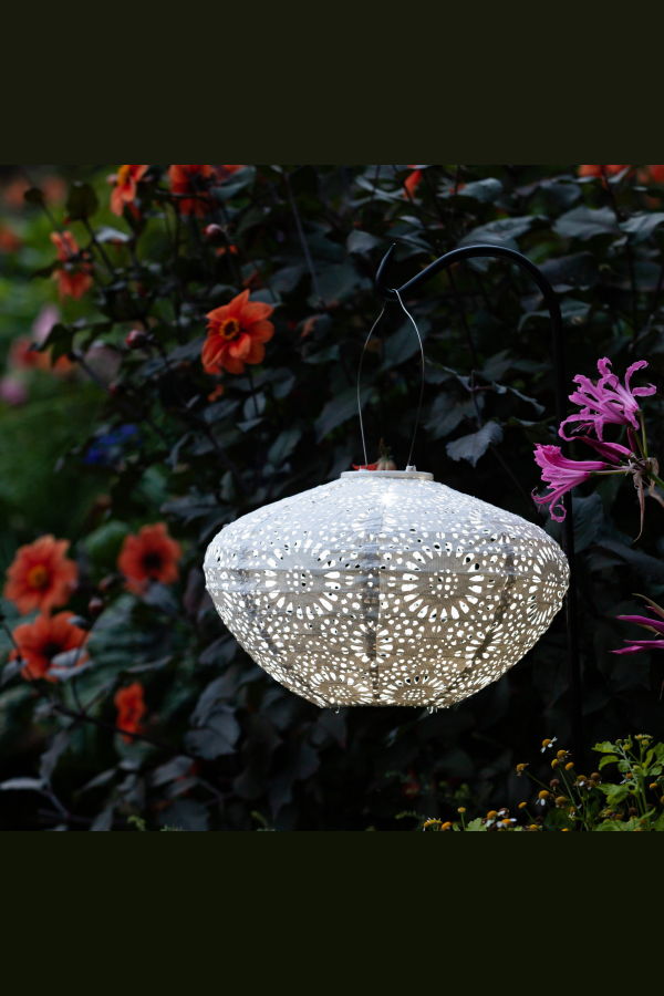 Allsop Home & Garden Soji Stella Crown Chantilly Lace Solar Lantern