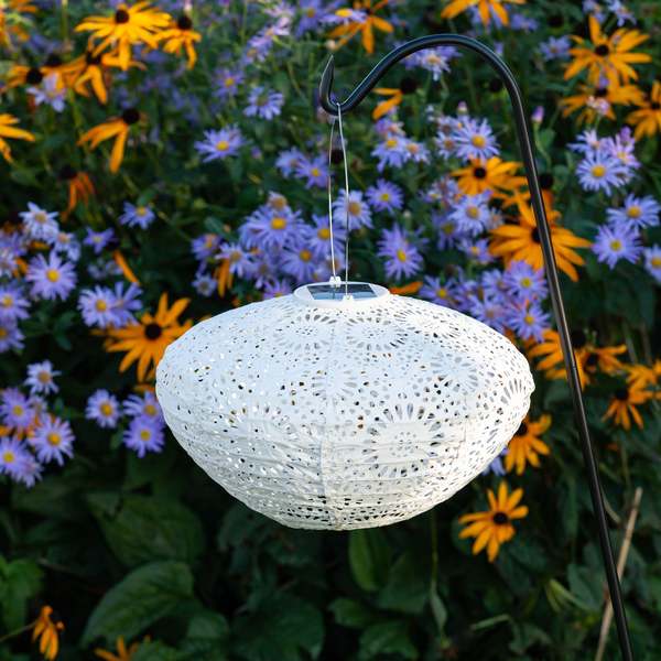 Allsop Home & Garden Soji Stella Crown Chantilly Lace Solar Lantern