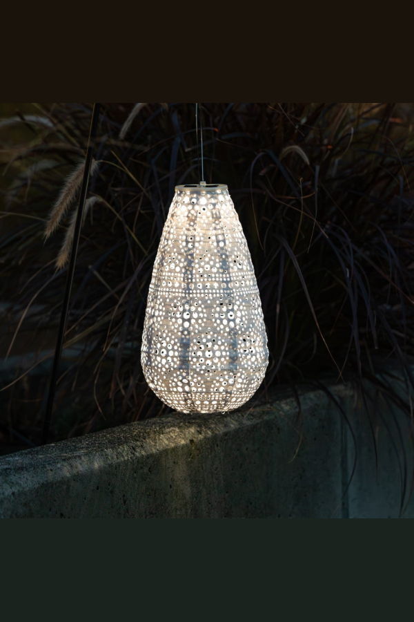 Allsop Home & Garden Soji Stella Teardrop Blossom 14" Solar Lantern