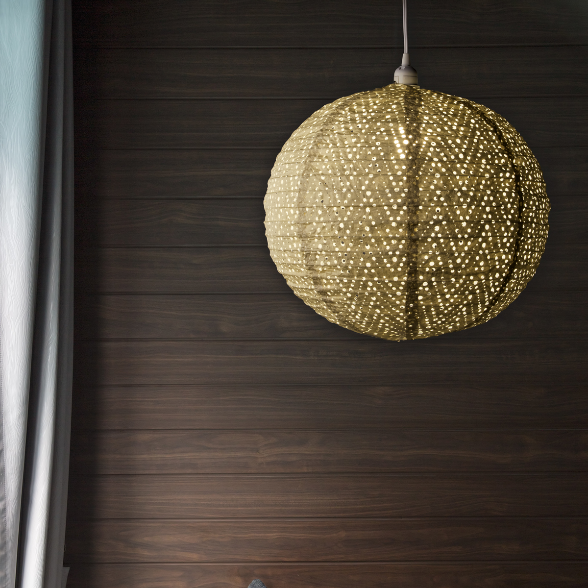 Allsop Home & Garden Soji Stella Nova Chevron Pearl Pendant Lamp - Pearl - Image 4 of 5