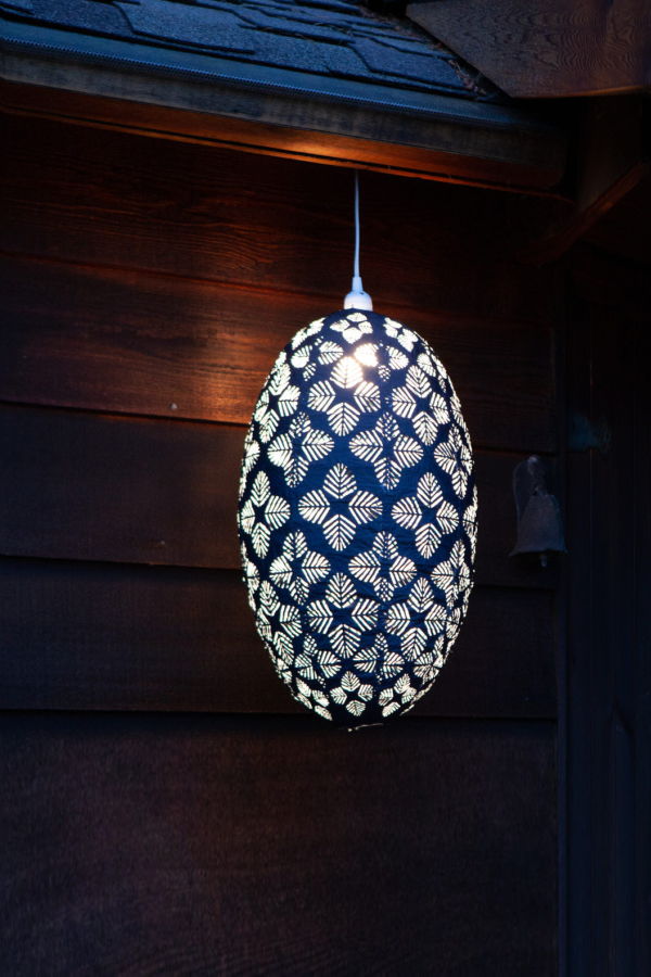 Allsop Home & Garden Soji Stella Nova Geo Palm Pod 22" Pendant Lamp