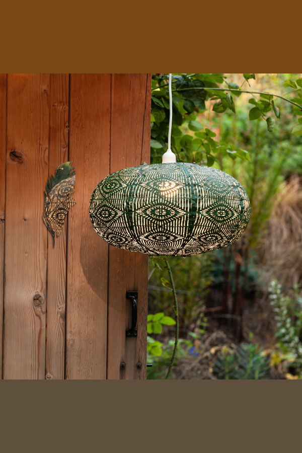 Allsop Home & Garden Soji Stella Nova Starbeam Indoor/Outdoor Pendant Lamp - Evergreen