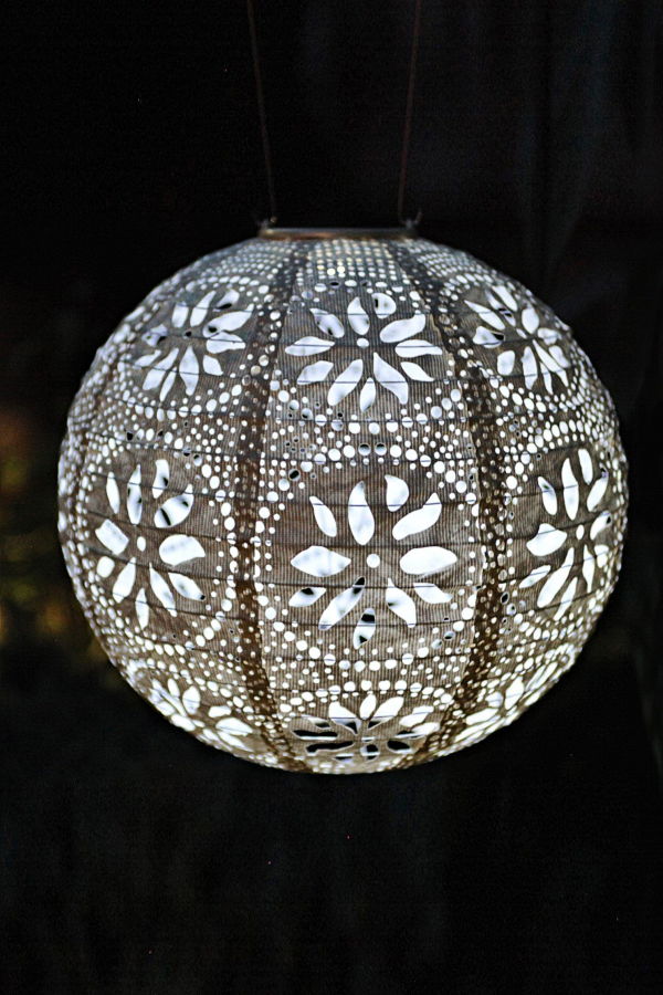 Allsop Home & Garden Soji Stella Solar Lantern Multi-Shape 3-Pack Lanterns - Pearl White