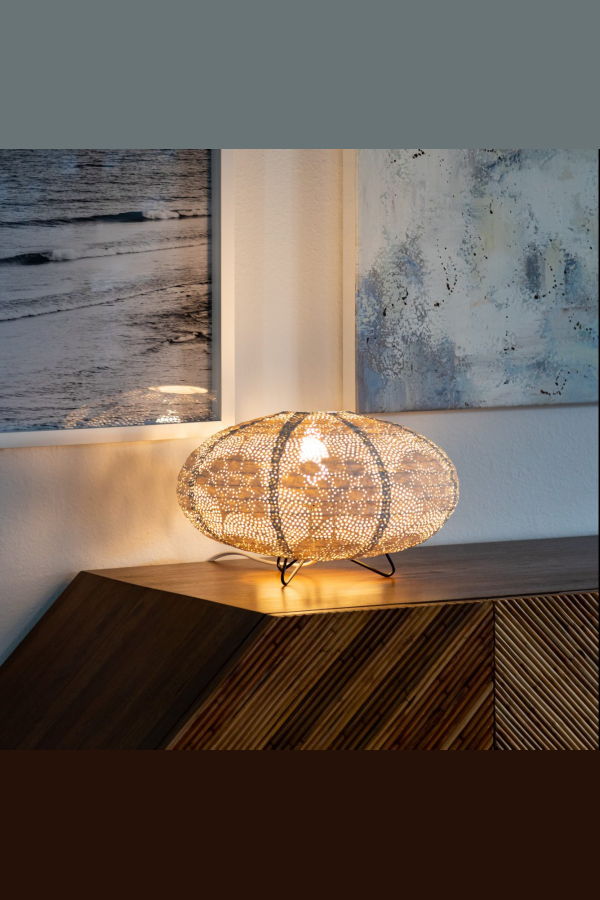 Allsop Home & Garden Soji Stella Solace Oval Yarrow Table Lamp