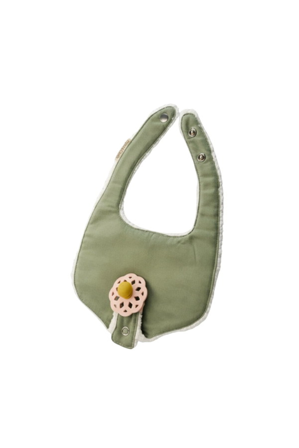 KIDS Piper&Cloth Soothe & Snap Pacifier Bib Bib - Olive Grove