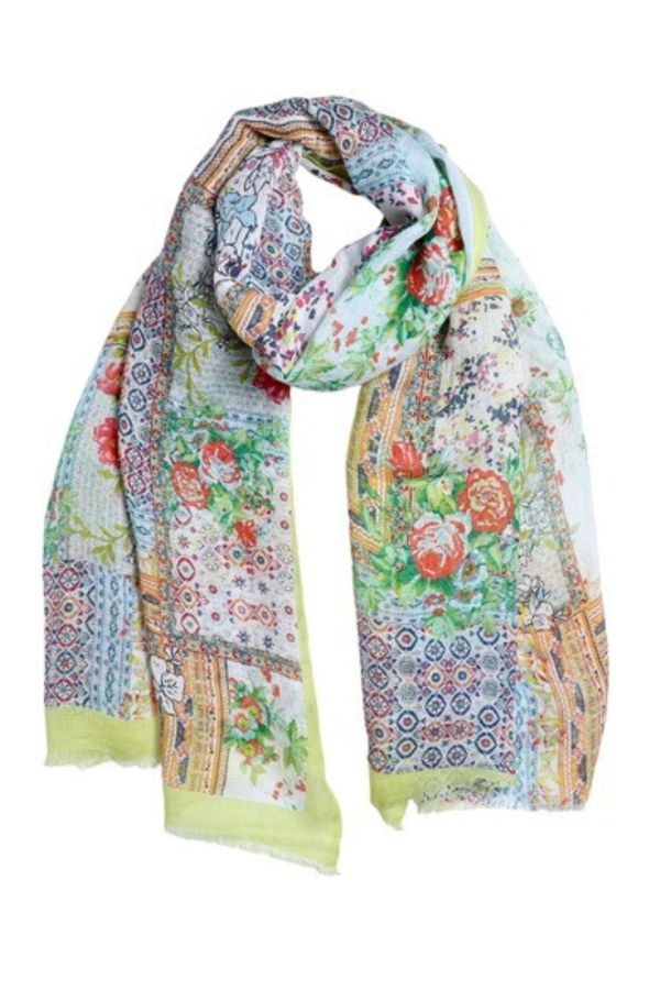 Vismaya Spring Mosaic Garden Scarf