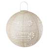 Allsop Home & Garden Stella Luxe Globe Boho 18" LED Lantern (Battery Powered) - Pearl - Thumbnail 4