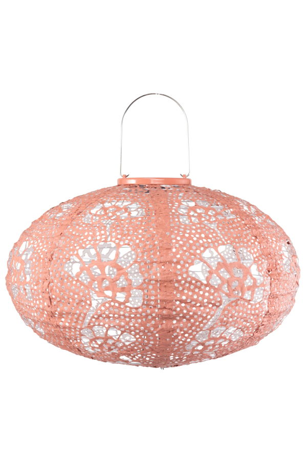 Allsop Home & Garden Stella Luxe Oval LED Lantern - Yarrow Clay