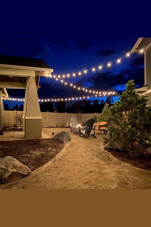 Allsop Home & Garden String Light Pole Stand With Brackets - Black