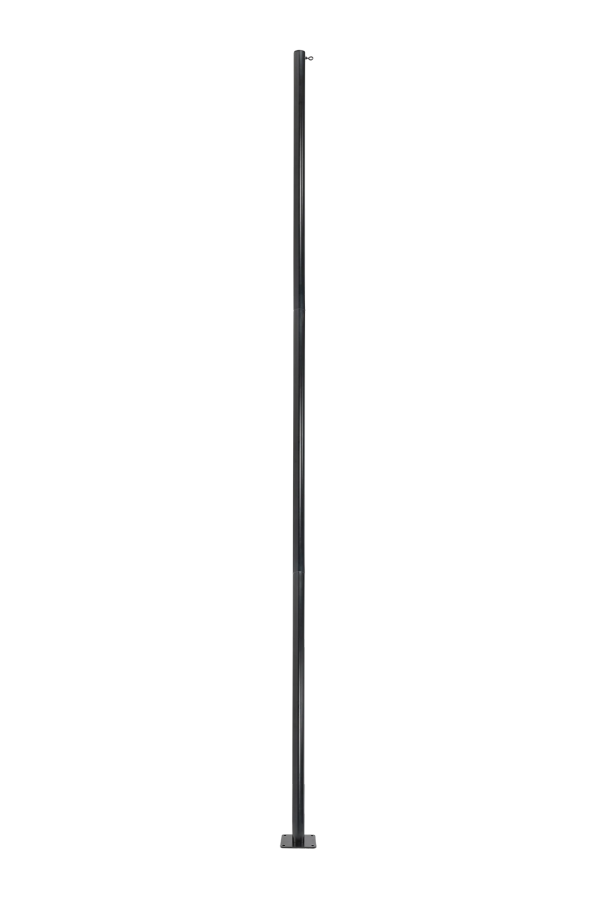 Allsop Home & Garden String Light Pole Stand with Mounting Plate - Black