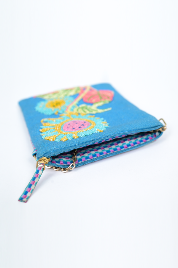 Vismaya Sunflower Sling Bag - Blue