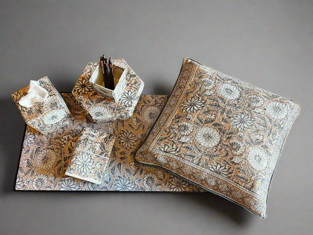 Soothi Terracotta Petal Office-In-A-Box Decor Set - Terracotta/Grey - Image 9 of 10