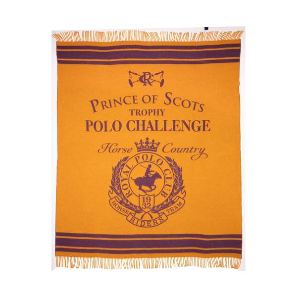 Prince of Scots The Polo Challenge Extra-Fine Italian Merino Wool Throw