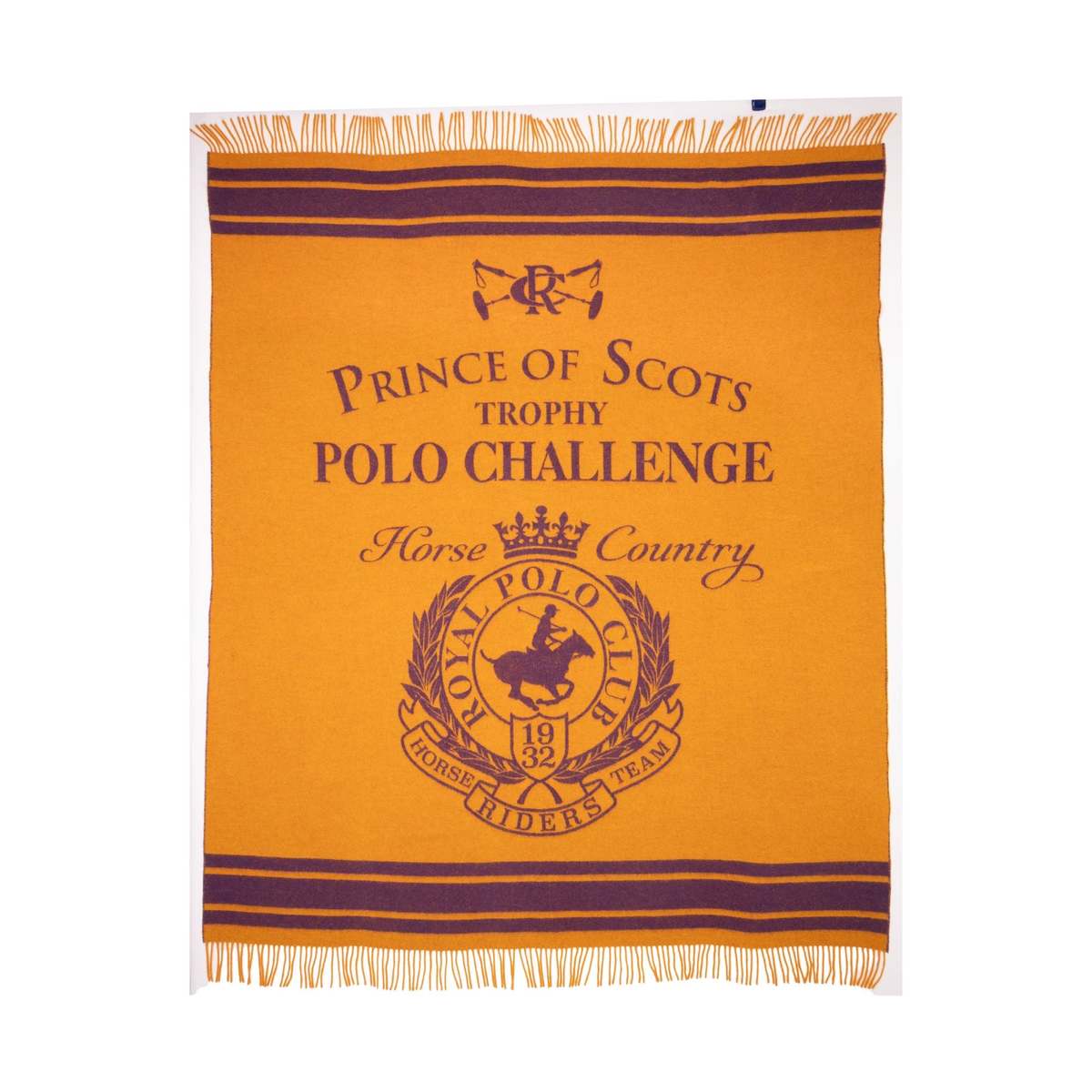 Prince of Scots The Polo Challenge Extra-Fine Italian Merino Wool Throw - Image 1 of 3