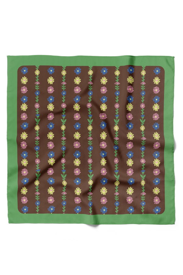 Centinelle Tiny Flowers Cotton Silk Bandana
