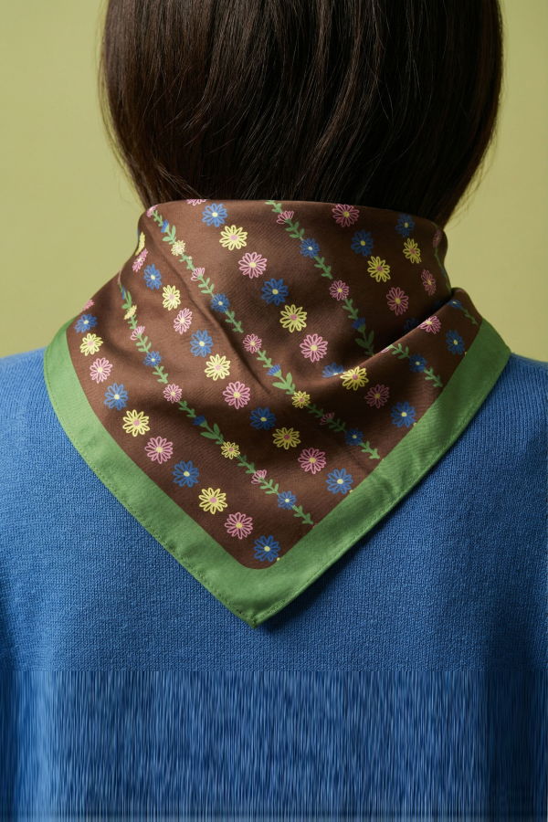 Centinelle Tiny Flowers Cotton Silk Bandana