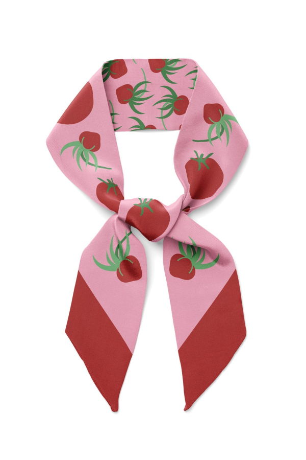 Centinelle Tomatoes Twilly Ribbon Scarf