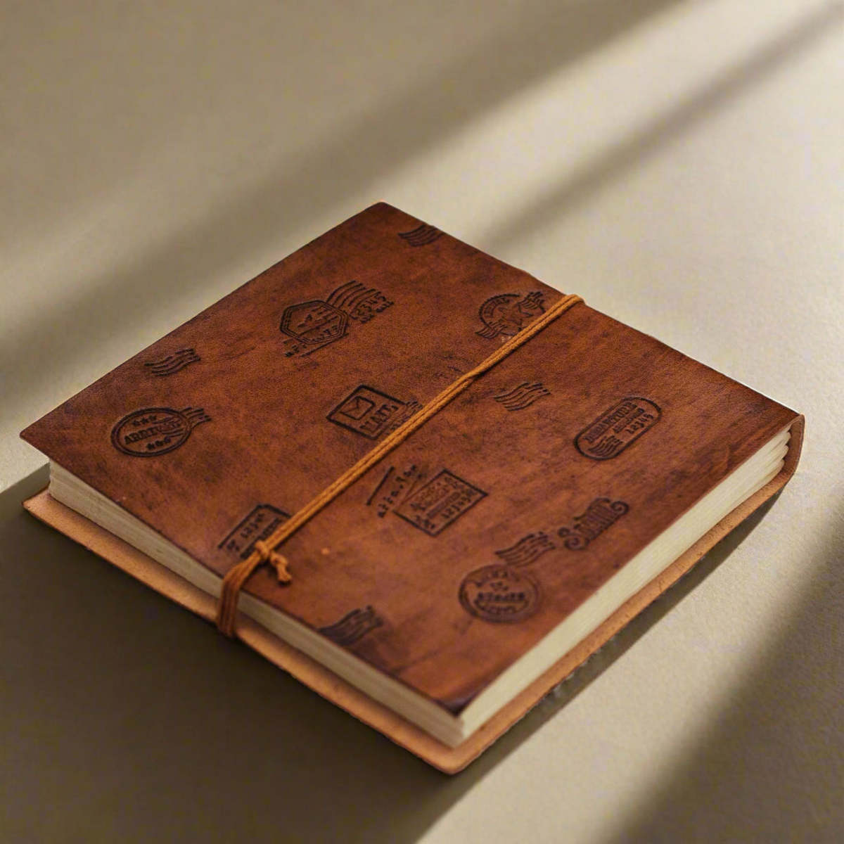 Soothi Wanderlust 7x7 Artist Handmade Leather Journal - Image 3 of 13