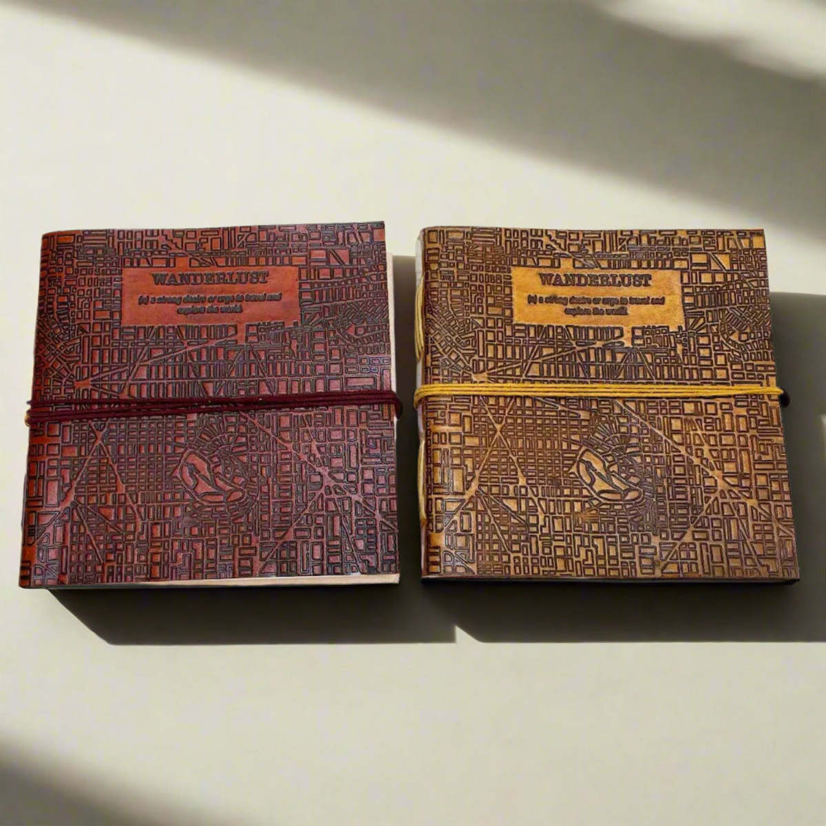 Soothi Wanderlust 7x7 Artist Handmade Leather Journal - Image 4 of 13