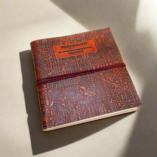 Soothi Wanderlust 7x7 Artist Handmade Leather Journal