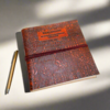 Soothi Wanderlust 7x7 Artist Handmade Leather Journal - Thumbnail 7