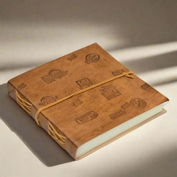 Soothi Wanderlust 7x7 Artist Handmade Leather Journal